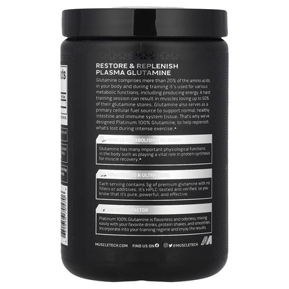 Platinum 100% Glutamine, Unflavored, 10.58 Oz (300 G)