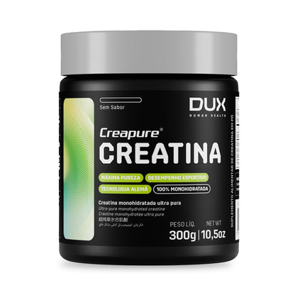 Dux Nutrition Lab - Creatine Monohydrate 100% Creapure - Strength Recovery and Muscle Builder Creatine Powder Supplements for Men and Women - Unflavored - 60 Servings - 10.5oz