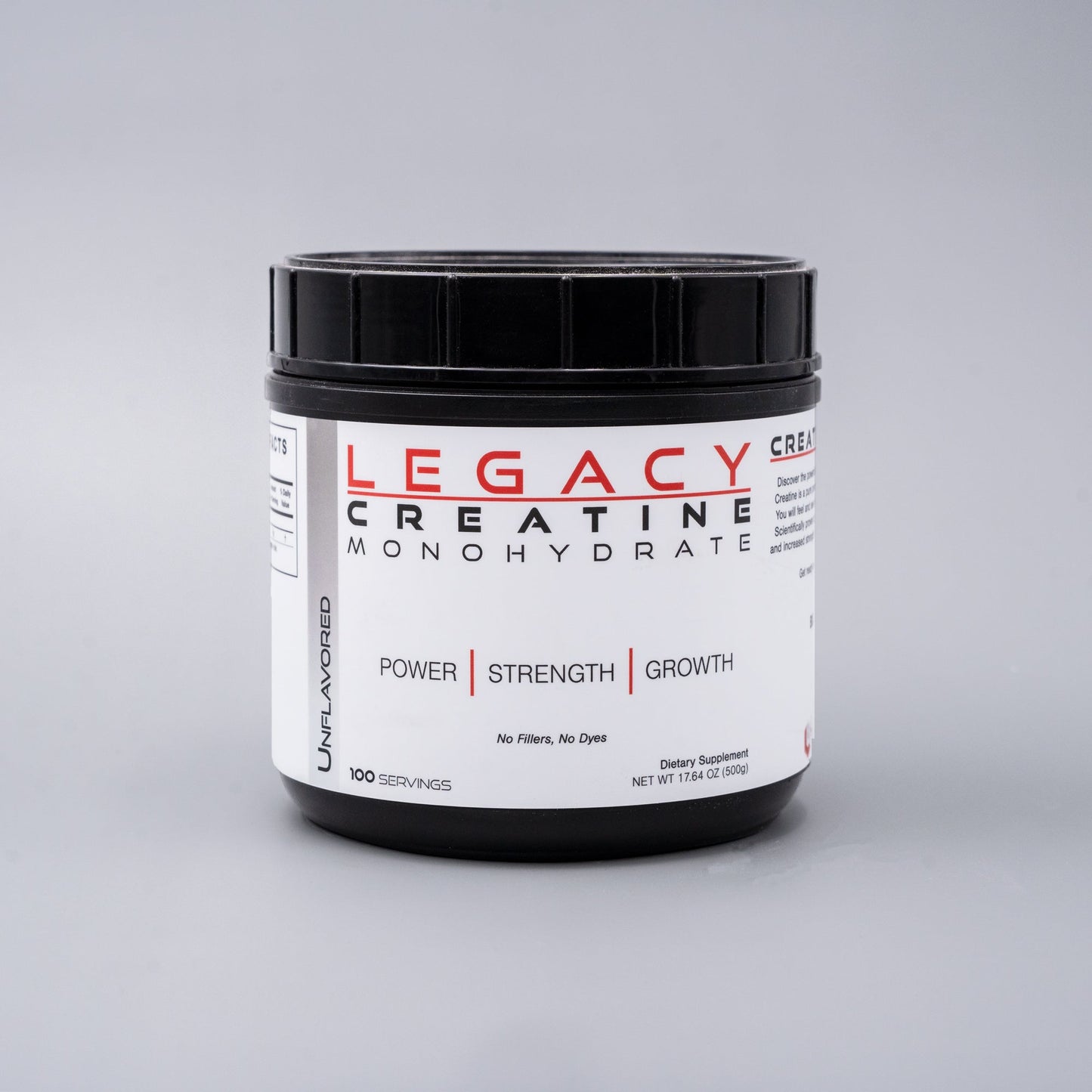 Legacy Creatine | 100 Servings | Pure Creatine Monohydrate