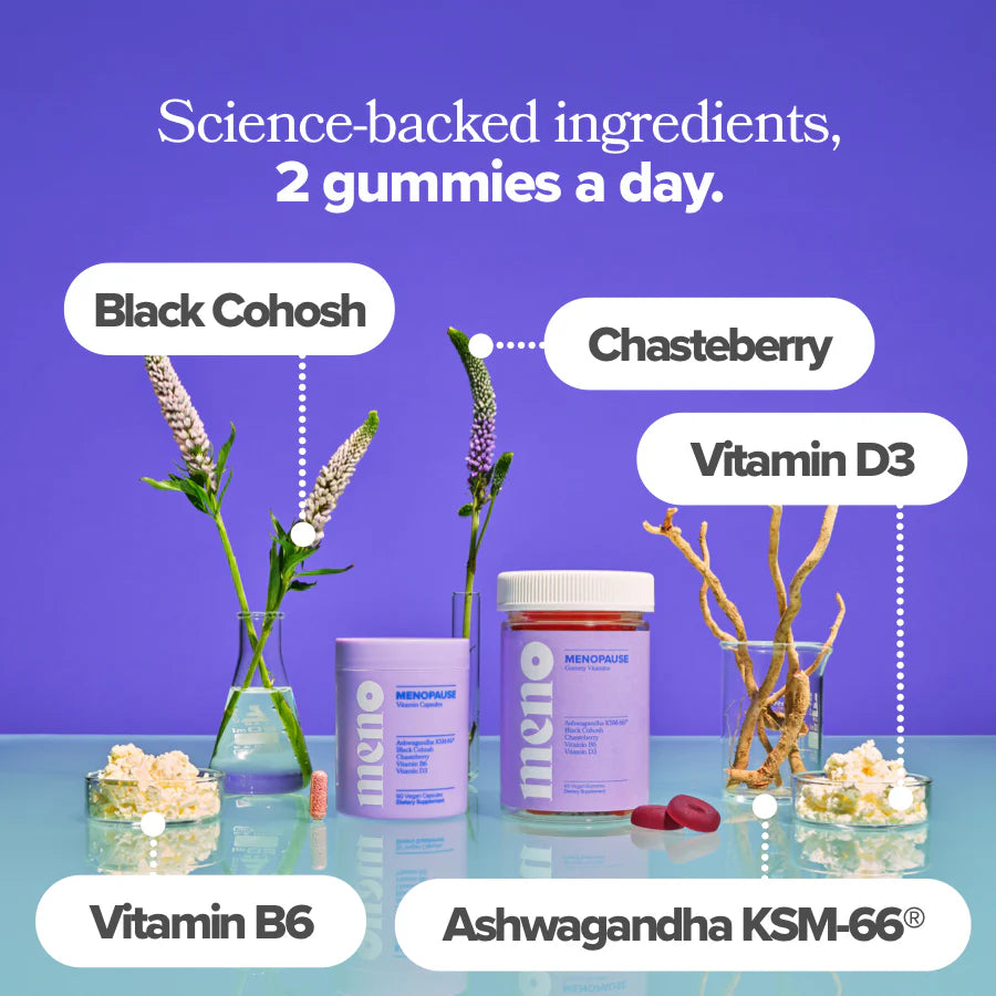 Menopause Supplements with Black Cohosh & Ashwagandha